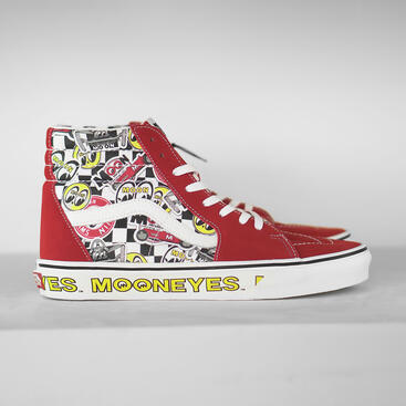 VANS SK8 HI MOONEYES RED : IDR 1.850.000,00